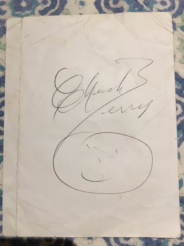 Chuck Berry's Autograph on my boarding pass